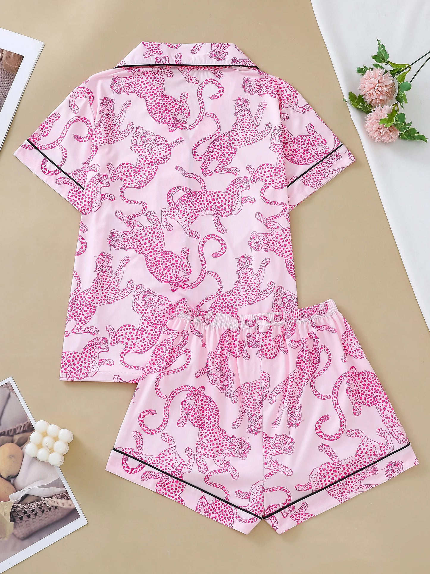 Cheetah Chic Short Pyjama Sets
