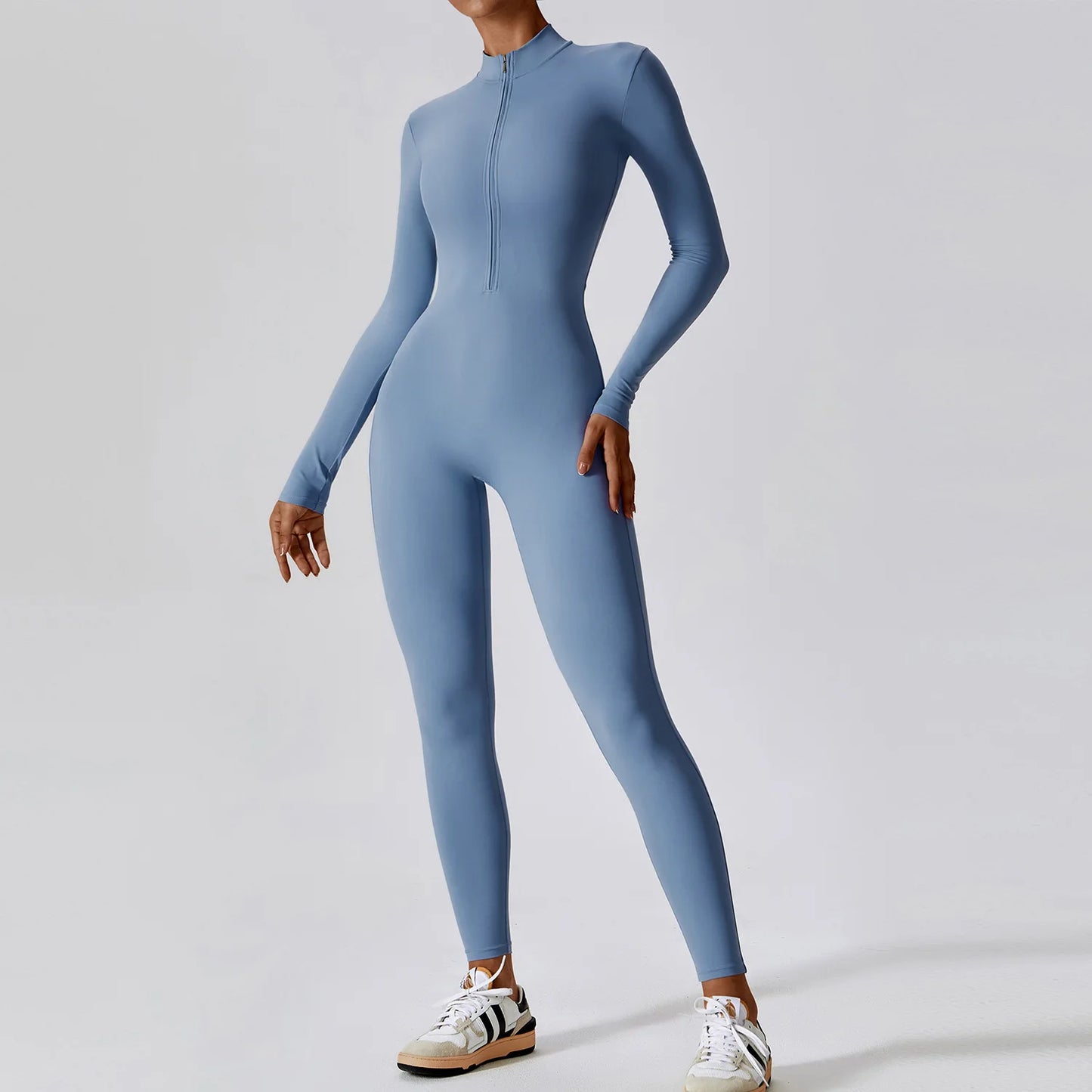 ZenFlow Long Sleeves Zipper BodySuit