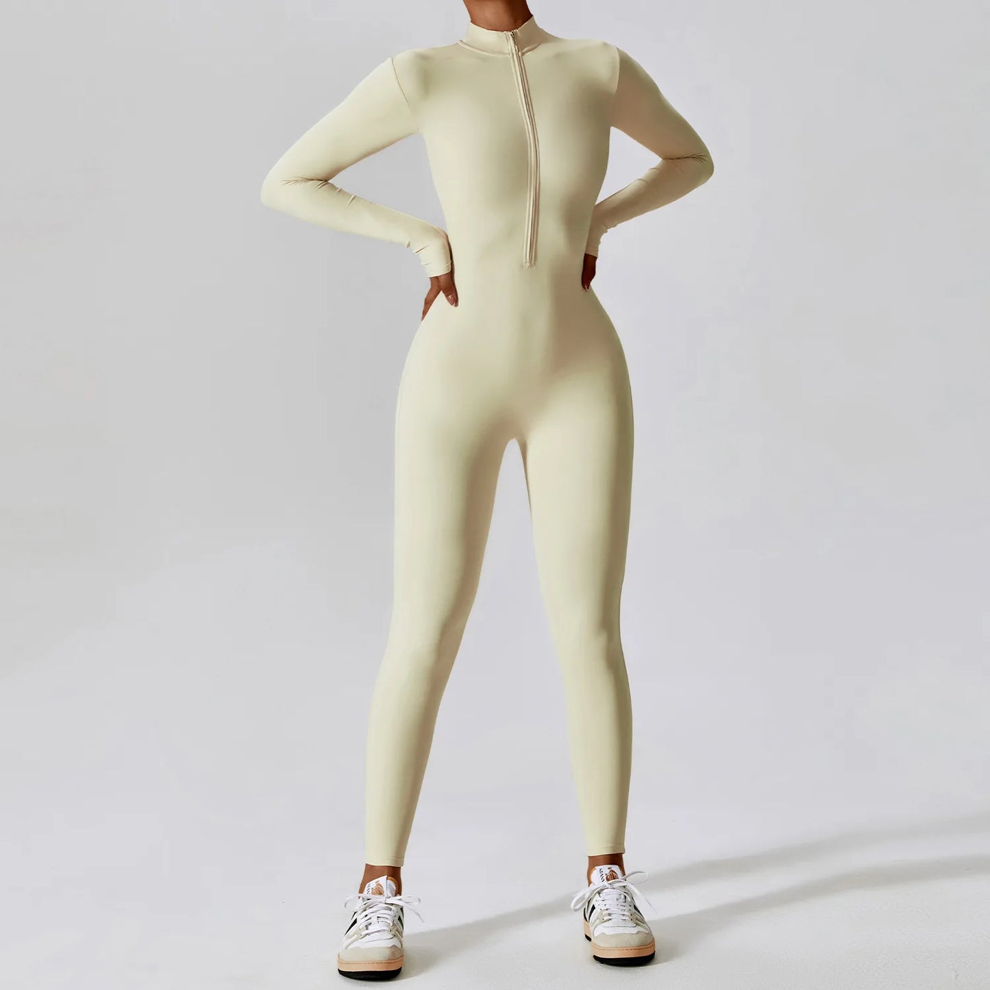 ZenFlow Long Sleeves Zipper BodySuit