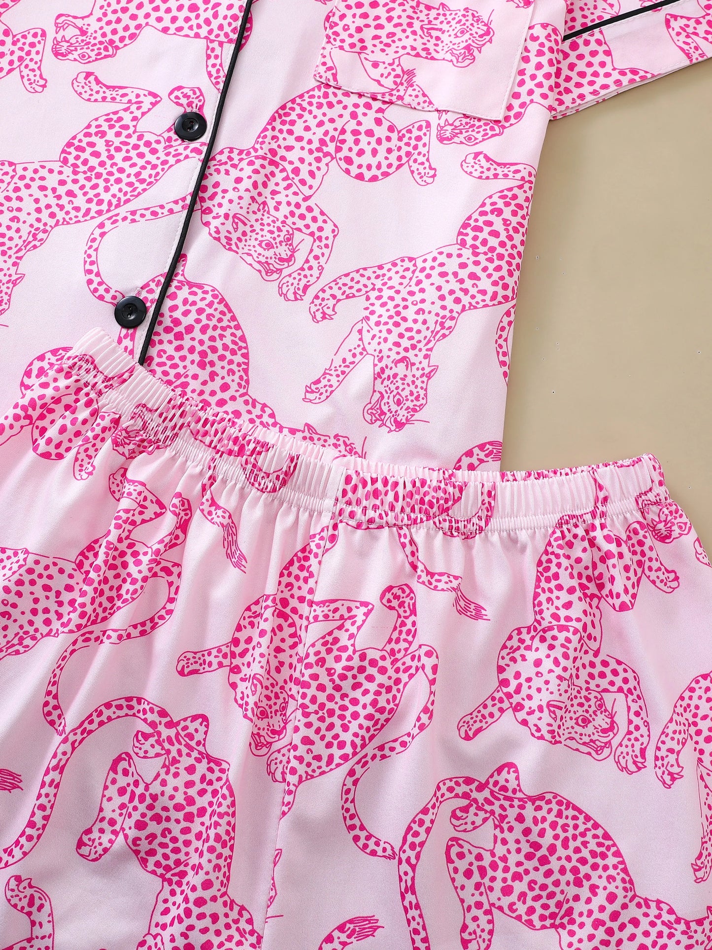 Cheetah Chic Short Pyjama Sets