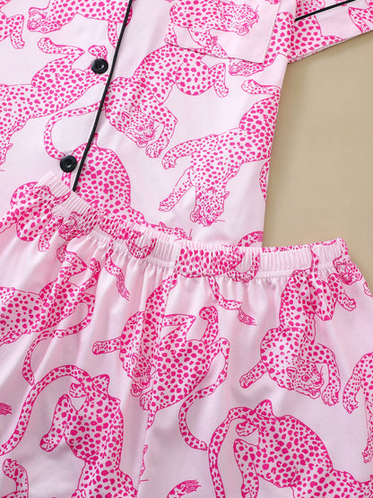 Cheetah Chic Short Pyjama Sets